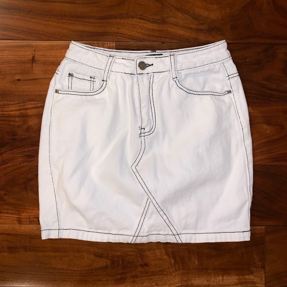 Missguided denim skirt